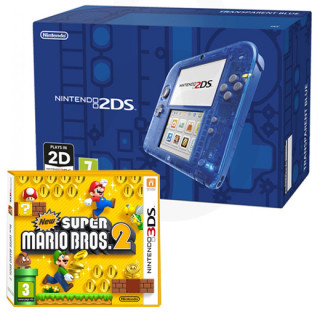 Nintendo 2DS (prozoren, moder) 3DS