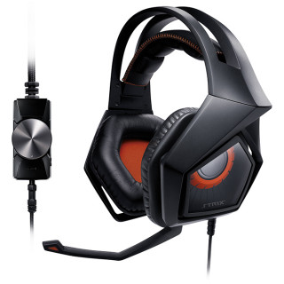ASUS Strix Pro Slušalke z mikrofonom Žični Naglavni trak Igranje iger Črna, Oranžna PC