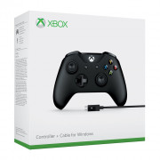 Brezžični krmilnik Xbox One (črn) + kabel za Windows (4N6-00002) 