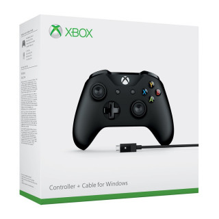 Xbox One Wireless Controller (Black) + Cable for Windows (4N6-00002) Več platform