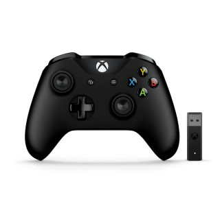 Brezžični krmilnik Xbox One (črn) + adapter za Windows 10 Xbox One