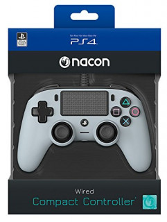 Playstation 4 (PS4) Nacon žični kompaktni kontroler (siv) PS4