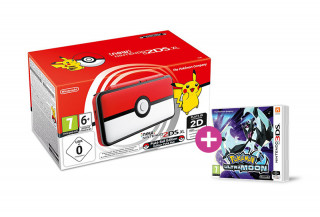 Nova Nintendo 2DS XL Pokeball Edition + Pokemon Ultra Moon 3DS
