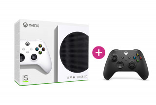 Xbox Series S 512GB + dodatni Xbox brezžični kontroler (črni) Xbox Series