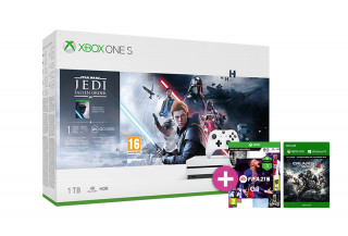 Xbox One S 1TB + Star Wars Jedi Fallen Order + FIFA 21 + Gears of War 4 Xbox One