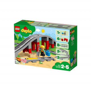 LEGO DUPLO Železniški tiri v mostu (10872) Igra 