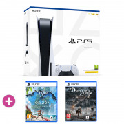 PlayStation 5 825GB + Horizon: Forbidden West + Demon's Souls (Remake) 