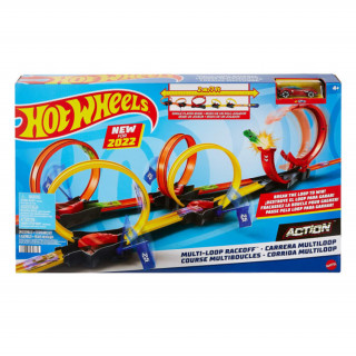 Mattel Hot Wheels: Action - Multi-Loop Raceoff Track Set (HDR83) Igra 