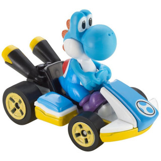 Mattel Hot Wheels: Mario Kart - svetlo modri Yoshi Die-Cast (GBG35) Igra 