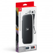 Zaščitna torbica Nintendo Switch in zaščita zaslona - črno/bela (NSP129) 