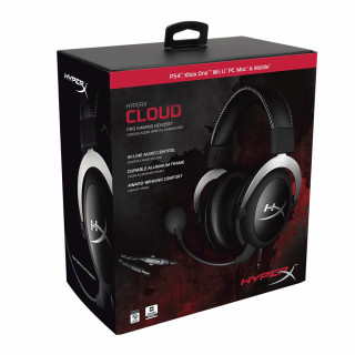 Slušalke HyperX Cloud Gaming (srebrne) HX-HSCL-SR/NA Več platform