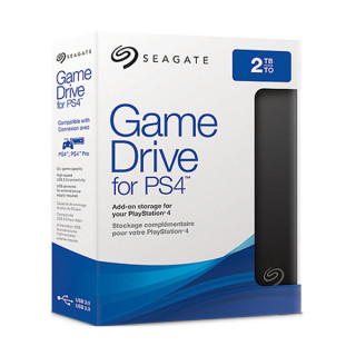 Seagate Game Drive for PS4 2TB - trdi disk, črni (STGD2000400) PS4