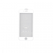 iPhone 6/6s 6D Premium kakovostna steklena folija (bela) 