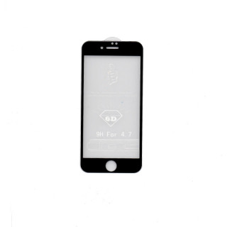 iPhone 6/6s 6D Premium kakovostna steklena folija (črna) Mobile