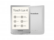 Bralnik e-knjig Pocketbook Touch Lux Matte Silver (PB627-S-WW). 
