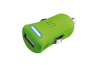 TRUST 1A USB avtopolnilec Green Mobile