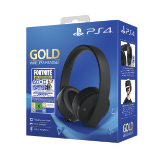 Brezžične slušalke Sony Playstation Gold (7.1) + paket Fortnite Neo Versa PS4