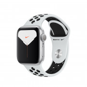 Apple Watch Nike Series GPS, 40 mm srebrno aluminijasto ohišje s čistim platinastim/črnim športnim pasom Nike 