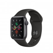 Apple Watch Series GPS, 40 mm vesoljsko sivo aluminijasto ohišje s črnim športnim pasom 