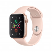 Apple Watch Series GPS, 44 mm zlato aluminijasto ohišje s športnim pasom Pink Sand, S/MM/L 