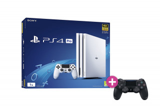 PlayStation 4 (PS4) Pro 1TB Glacier White + PS4 Sony Dualshock 4 brezžični krmilnik PS4