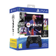 Playstation 4 (PS4) Dualshock 4 kontroler (črni) + FIFA 21 