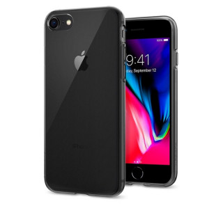 Ovitek Spigen liquid Crystal Apple iPhone SE(2020)/8/7 Space Clear, črno-prosojen Mobile