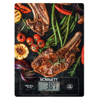 Scarlett SCKS57P39 digitalna kuhinjska tehtnica z vzorcem zrezka Dom