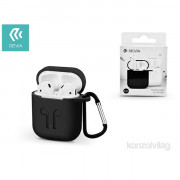 Devia ST313158 AirPods Black silikonska zaščitna torbica za telefon 