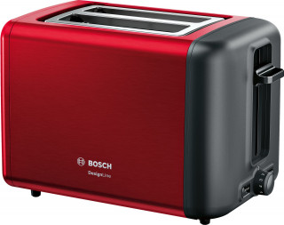 Bosch TAT3P424 DesignLine rdeče-črni opekač kruha Dom