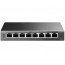 TP-Link TL-SG108PE mrežno stikalo Upravljano L2 Gigabit Ethernet (10/100/1000) Power over Ethernet (PoE) Črna thumbnail
