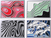 HyperX Badge Pack - Abstract Magnetic Badges Keyboard badge 