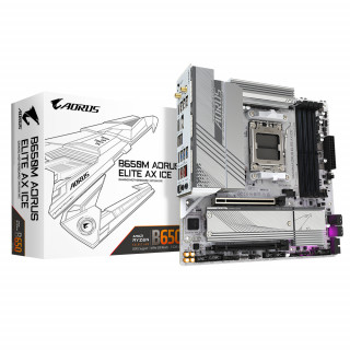 GIGABYTE B650M AORUS ELITE AX ICE matična plošča AMD B650 Vtičnica AM5 micro ATX PC