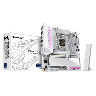 GIGABYTE B860M AORUS ELITE WF6E ICE Intel B860 LGA 1851 (Socket V1) micro ATX PC