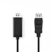 Nedis CCGL37100BK20 adapter za video kabel 2 m HDMI vrste A (standardni) DisplayPort Črna 