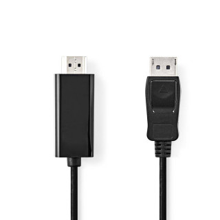 Nedis CCGL37100BK20 adapter za video kabel 2 m HDMI vrste A (standardni) DisplayPort Črna PC