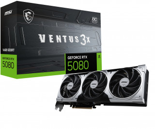 MSI VENTUS GEFORCE RTX 5080 16G 3X OC PLUS grafična kartica NVIDIA 16 GB GDDR7 PC