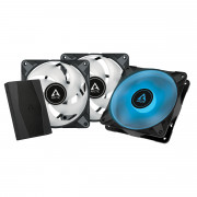ARCTIC P12 PWM PST RGB 0dB Računalniško ohišje Ventilator 12 cm Črna 3 kos(-i) 