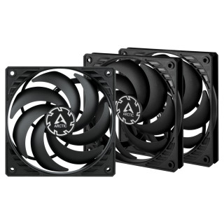 ARCTIC P12 Slim PWM PST Računalniško ohišje Ventilator 12 cm Črna 3 kos(-i) PC