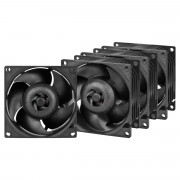 ARCTIC S8038-7K Procesor Ventilator 8 cm Črna 4 kos(-i) 
