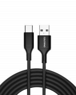 Oniverse ONICAB4-TYPEC3-BLK USB kabel 3 m USB A USB C Črna PC