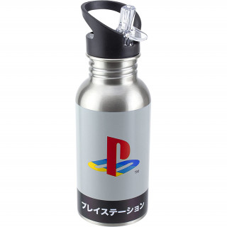 Paladone Playstation Heritage Metal Steklenica za vodo (s slamico) (PP8977PS) Merch