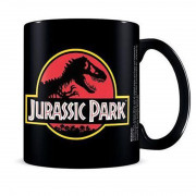Jurassic Park (Logo) Črna Skodelica (325ml) 