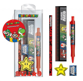 Super Mario (4 barve) Standardni komplet pisalnih potrebščin / Merch Merch