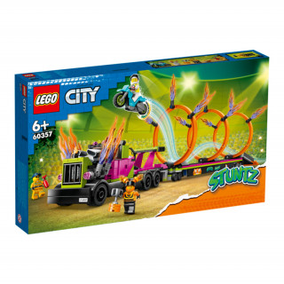 LEGO City: Kaskaderski tovornjak Ring of Fire challenge (60357) Igra 