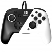 PDP Face-off Deluxe Switch Controller + Audio Black and White - Switch 