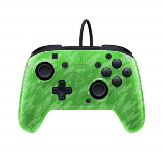 Krmilnik PDP Face-off Deluxe Switch + Audio Camo Green Nintendo Switch