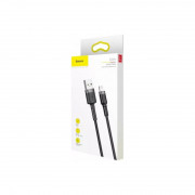 Baseus Cafule USB/Lightning polnilni kabel 2m sivo-črn 