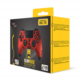 Steelplay - Slim Pack - Brezžični kontroler - Rdeča (JVAMUL00154) PS4