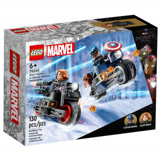 LEGO Super Heroes Motorja Črne vdove in Stotnika Amerike (76260) Igra 